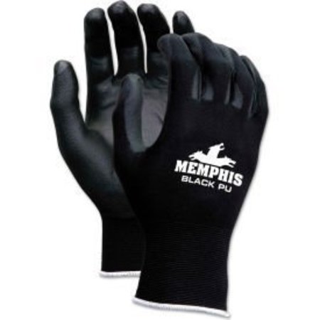 MCR SAFETY MCR Safety 9669XL Economy PU Coated Work Gloves, 13-Gauge, Black, X-Large, 12 Pairs 9669XL